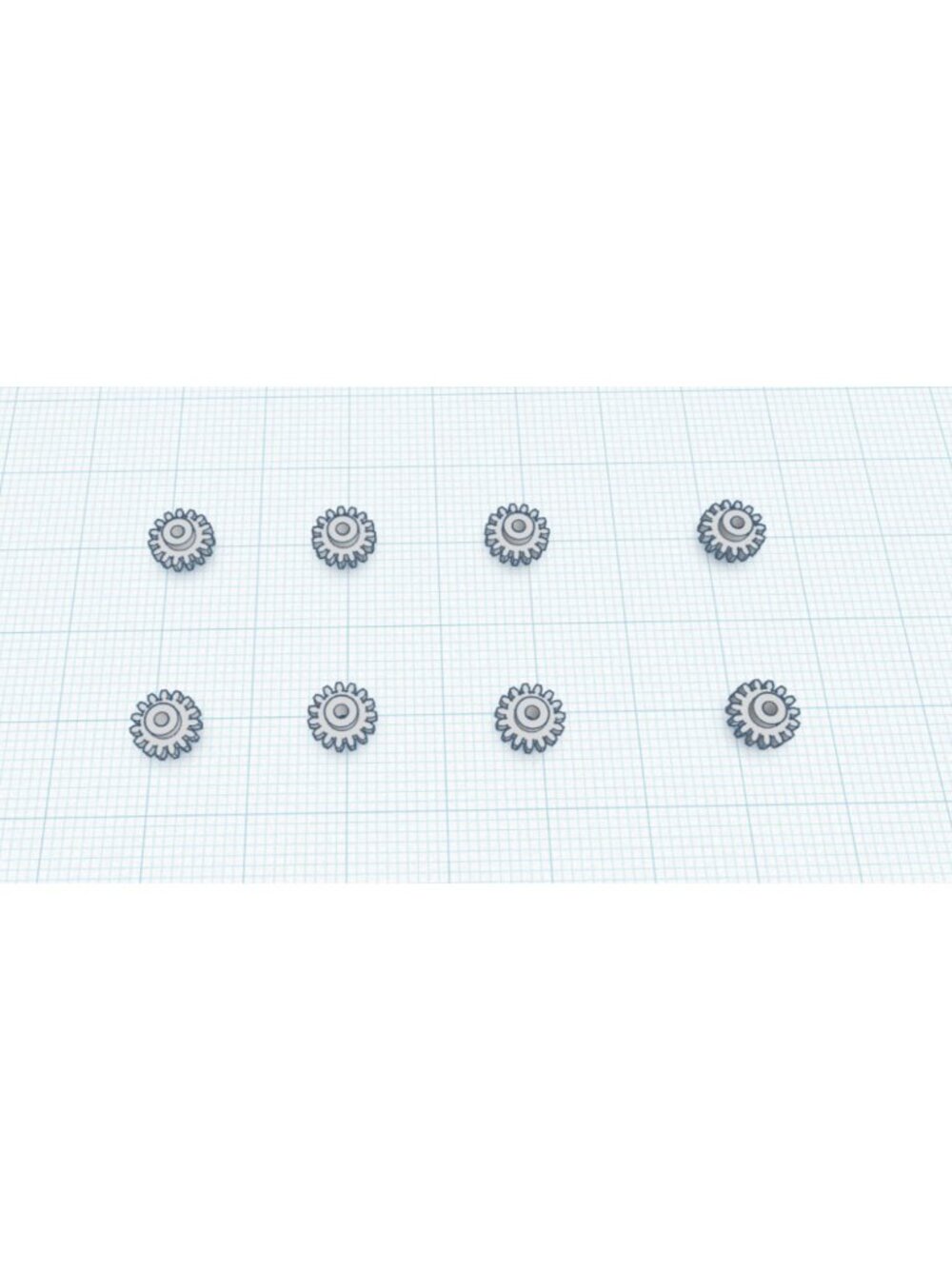Replacement 8 Gear Kit for Bachmann DD40AX high resolution ABS like resin!
